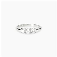 Anello Mabina Donna in Argento Diamante Lab Grown